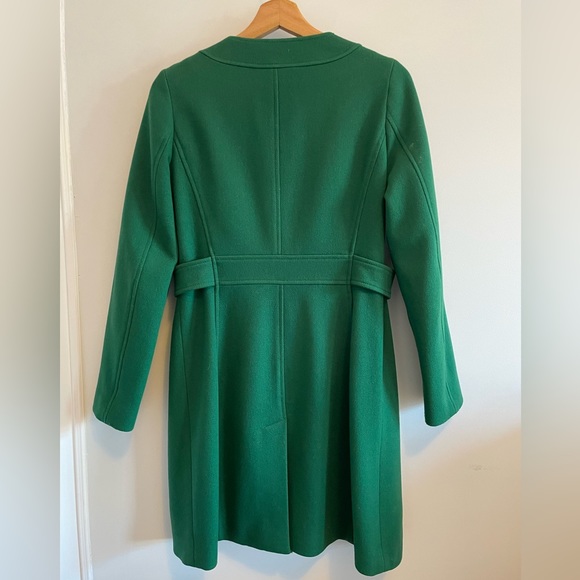 Banana Republic Wool Blend Collarless Coat, in Green, Size US S - Picture 6 of 12